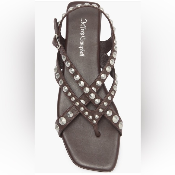 Jeffrey Campbell Anthropologie Xanthe Brown Leather Gladiator Sandals New - Picture 5 of 10